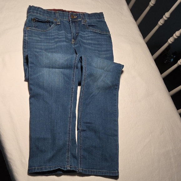 Levi's 514 Slim Boys Blue Jeans Size 14 reg Adjustable Waist 27 Length 29  EC - Picture 8 of 9